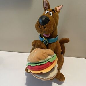 Applause Scooby-Doo Cheeseburger Plush Stuffed Animal Toy‎ 11" NO Sound 1999 VTG